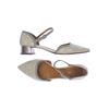 Chie Mihara Damen Pumps, Gr. 42, beige, Leder