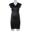 French Connection Damen Kleid, Gr. 42, marineblau, Elasthan, Seide