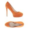 Zign Damen Pumps, Gr. 41, orange, Leder