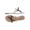 Giuseppe Zanotti Damen Sandale, Gr. 6, gold, Leder