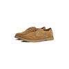 Schnürschuh TOMMY HILFIGER "TOMMY HILFIGER SUEDE MOC T DERBY", Herren, Gr. 45, braun (hellbraun), Veloursleder, unifarben, Basic, Schuhe, Schnürschuh, Halbschuh, Businesschuh mit Mokassin-Naht