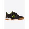 Hallenschuh LOTTO, Gr. 27, schwarz (schwarz, fr.gelb), Synthetik, sportlich, Schuhe, mit Klettverschluss