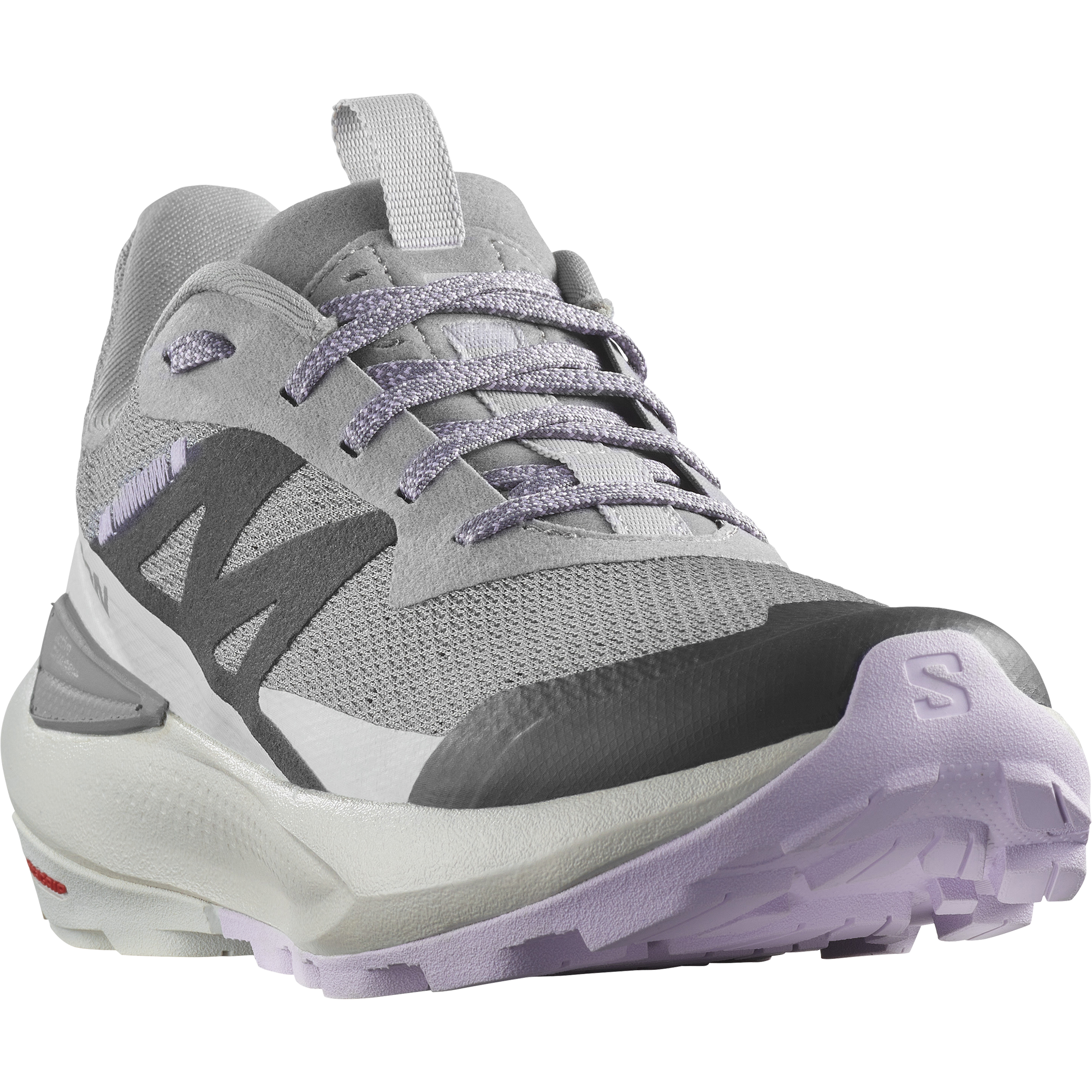 Outdoorschuh SALOMON "ELIXIR ACTIV W", Damen, Gr. 38,5, grau (sharkskin, glacier gray, orchid petal), Synthetik, Textil, Schuhe Outdoorschuh