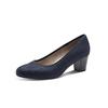 Pumps JANA, Damen, Gr. 39, blau (nachtblau), Textil, feminin, Schuhe