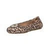 Ballerina PETER KAISER "Peter Kaiser Ballerinas Leder", Damen, Gr. 39, braun (leopard), Leder, casual, Schuhe