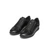 Sneaker GEOX "U RENAN", Herren, Gr. 42, schwarz, Glattleder, Textil, casual, Schuhe, Schnürschuh, Freizeitschuh mit Geox Spezial Membrane
