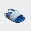 Badesandale ADIDAS SPORTSWEAR "ESTRAP KIDS ADILETTE", Gr. 26, clear sky, cloud weiß, bright royal, Synthetik, Textil, sportlich, Schuhe