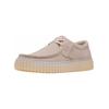 Schnürschuh CLARKS "Clarks Halbschuhe Veloursleder", Herren, Gr. 44, grau (hellgrau), Veloursleder, casual, Schuhe
