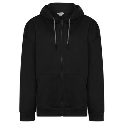 Hoodies / Sweatshirts Buster Women's Plain Zip Through Brushback Fleece Hoodie in Jet Black / 14 - Tokyo Laundry