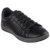 Sneaker SKECHERS "CAVELL", Herren, Gr. 43, schwarz, Lederimitat, casual, Schuhe, Freizeitschuh, Slipper, Schnürschuh mit Air-Cooled Memory Foam
