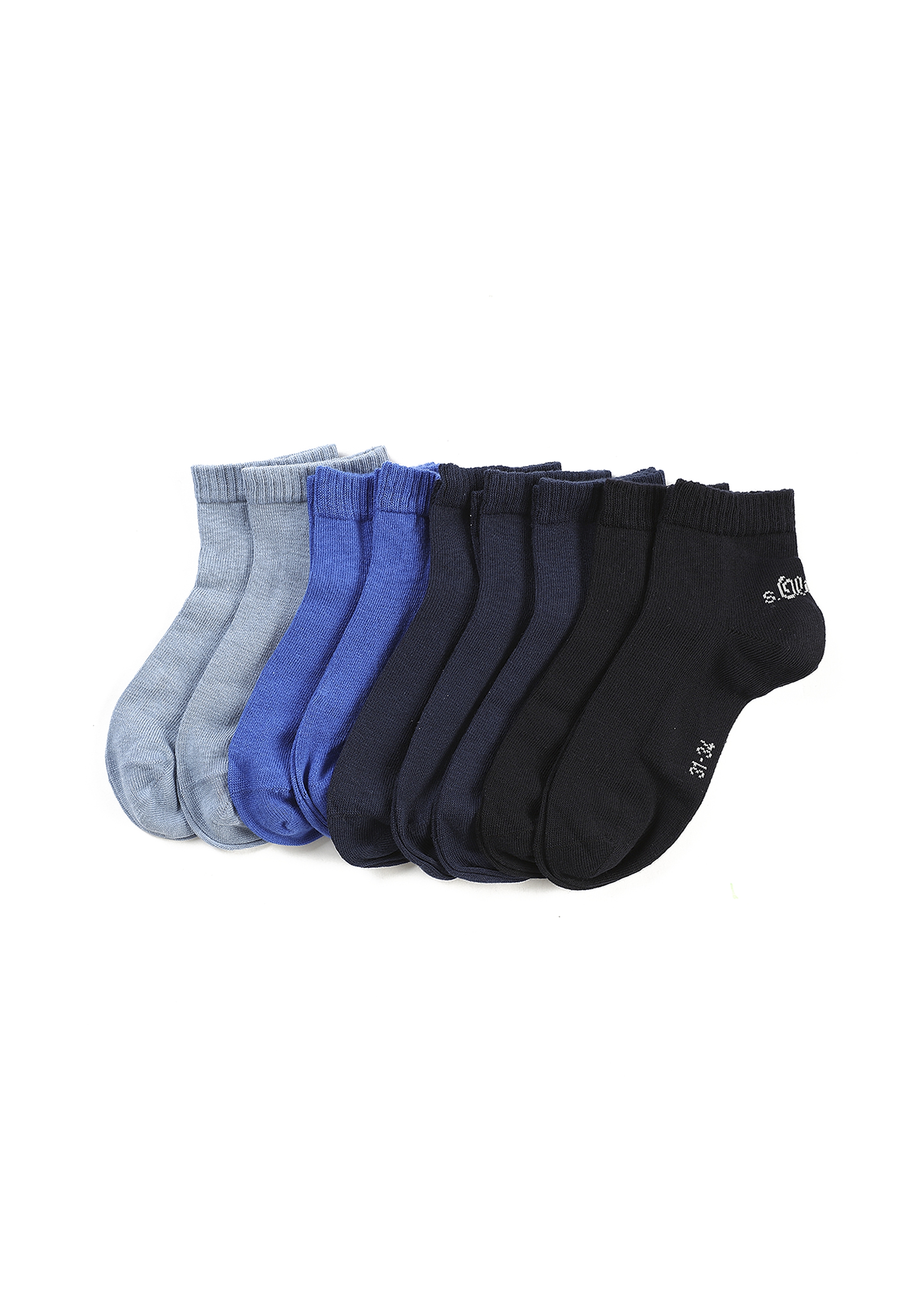 Kurzsocken S.OLIVER "essentials", Kinder, Gr. 23-26, blau, Baumwollmischung, Socken, mit vielseitigen Farben Image