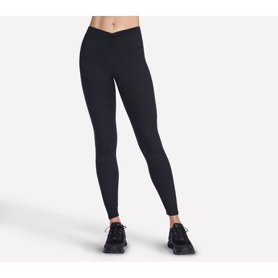 Skechers Women's GO FLEX SLIM Full Length High-Waisted Legging | Size Small | Black | Recycled Polyester/Spandex
