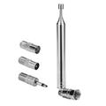 Tlily - Adattatore per connettore F-Type con vite telescopica per antenna radio fm per ricevitore