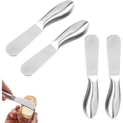 Stück Butter- und Käsemesser, Buttermesser aus Edelstahl, Küchenutensilien zum Schneiden oder Image