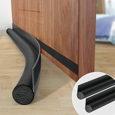 Linghhang - 2 Stück, schwarzer Anti-Kälte-Türboden einseitig, 95 cm Türboden einseitig, Image
