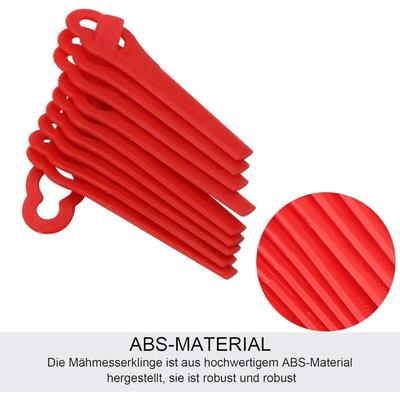 Linghhang - 12 x 7 mm, 20 Stück Ersatzklingen aus Kunststoff, Kunststoffklingen für Image