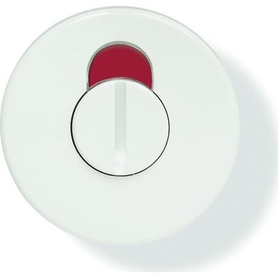 WC-Rosette, ø55mm, lange Nocken, FB-Seite, reinweiß, flach, fbm, Riegel-VK8 - Hewi Image