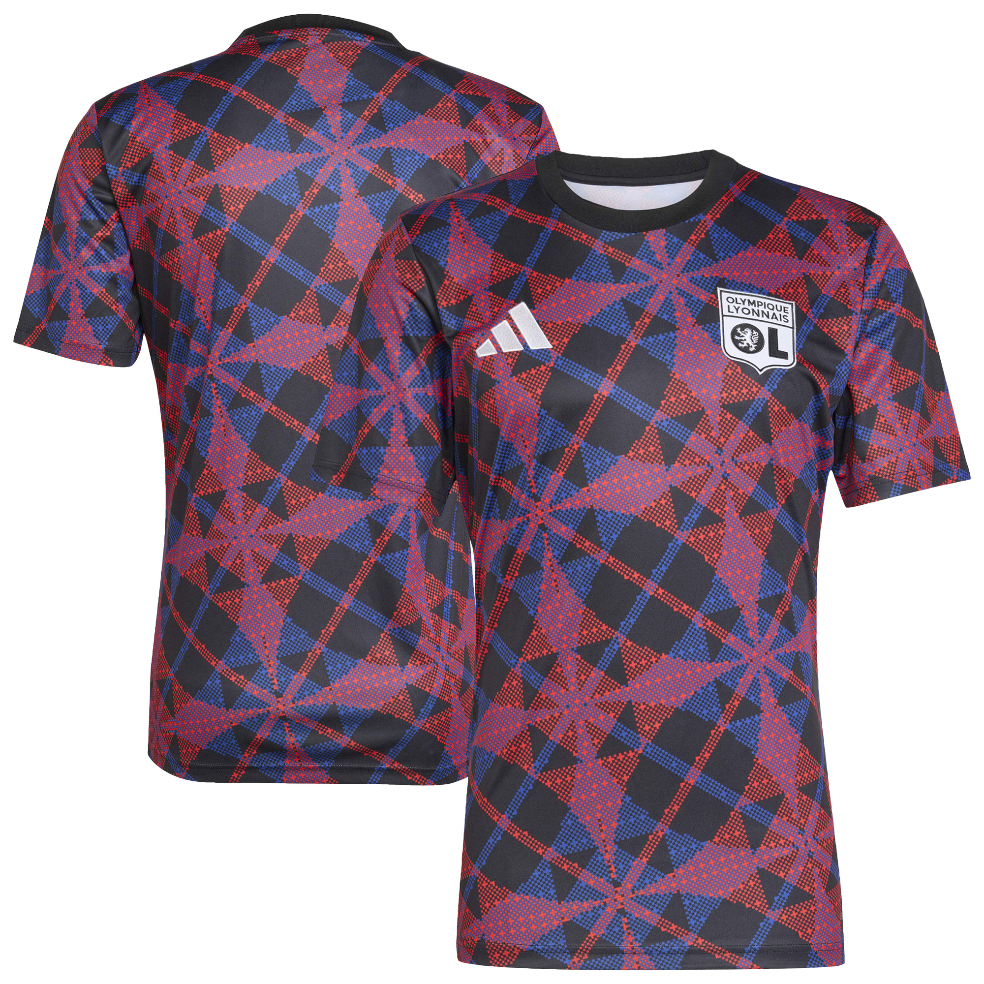Olympique Lyon adidas Pre-Match-Trikot – Schwarz Image