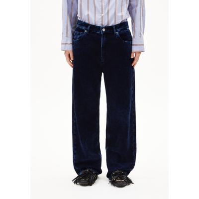 HAAYI INDIGO CORD - Frauen Baggy Fit Webhosen - blau (Größe: 29/30) Image