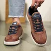 2025 neue Männer Schuhe Wohnungen Walking Leder Casual Schuhe Männer Barfuß Breite zehen Schuhe Breiter Kappe Casual Turnschuhe Große größe 48