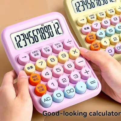 Transparent Large Screen Large Buttons High Appearance Level Calculator Portable Specially Designed For Students