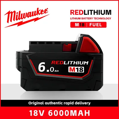 100% original Milwaukee battery, M18 battery, M18B6，5.0Ah，6.0Ah， Charger, Integrated Circuit, Milwaukee Tool Lithium Battery,