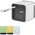 Caricabatterie gan 3 in 1, modulo di carica rapida scalabile da 80 W max con cavo di tipo C e 2 porte USB, per iPhone, telefono e laptop