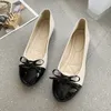 2025 frauen Wohnungen Schuhe Mode Ballerina Frau Slip-on Loafers Elegante Bogen-knoten Flache Schuhe Damen Schuhe zapatos