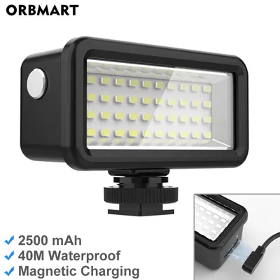 Wasserdichte Led Video Tauchen Licht Unterwasser Lampe Fotografie Beleuchtung für GoPro 11/10 Sjcam Yi DJI Osmo Handy Action Kamera