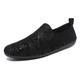 scarpe slip-on ricamate nere e verdi da uomo – scarpe casual eleganti con design floreale, adatte per feste e occasioni alla moda