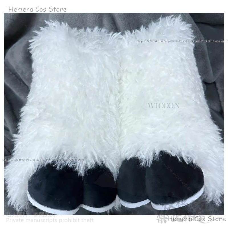 Anime Fursuit Schafe Schuhe Pelzigen Stiefel Cosplay Tier Schuhe Katze Prop Beast Klaue Schuhe Tier Halloween Weihnachten Geschenke Angepasst