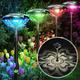 1 pz. luci solari a forma di trifoglio per esterni, luci solari da giardino a forma di trifoglio per vialetti, luci solari da esterno a 3 modalità per l'illuminazione decorativa del paesaggio per