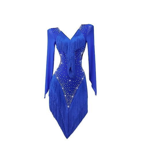 Abito da pattinaggio figura in strass nero e oro per donne e ragazze – Costume da competizione con collo alto e maniche lunghe schiena aperta e gonna asimmetrica