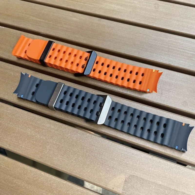 Band für Samsung Galaxy Watch 7/6/5 Pro/4 Classic 40 mm 44 mm Sport Silikon Keine Lücken Handgelenk Correa Armband Galaxy Watch 7 Armbänder Image