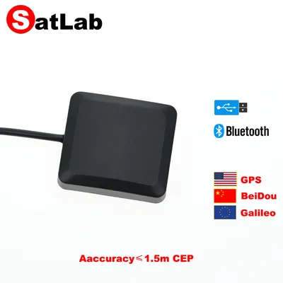 Windows Android Bluetooth GPS GNSS Empfänger M10 USB NMEA Antenne GPS Galileo BeiDou QZSS SBAS SW Karten OpenCPN Google Earth GPS