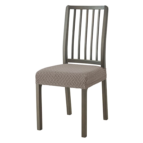 1/4/6 Stück Jacquard-Stuhlsitzkissen-Schonbezug, dehnbarer und abnehmbarer Sitzschutz, rutschfester Möbelbezug für Esszimmer, Büro oder Zuhause Image