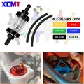 Motocross 8mm CNC lega di alluminio vetro Moto Gas carburante benzina filtro olio accessori Moto per ATV Enduro Dirt Pit Bike