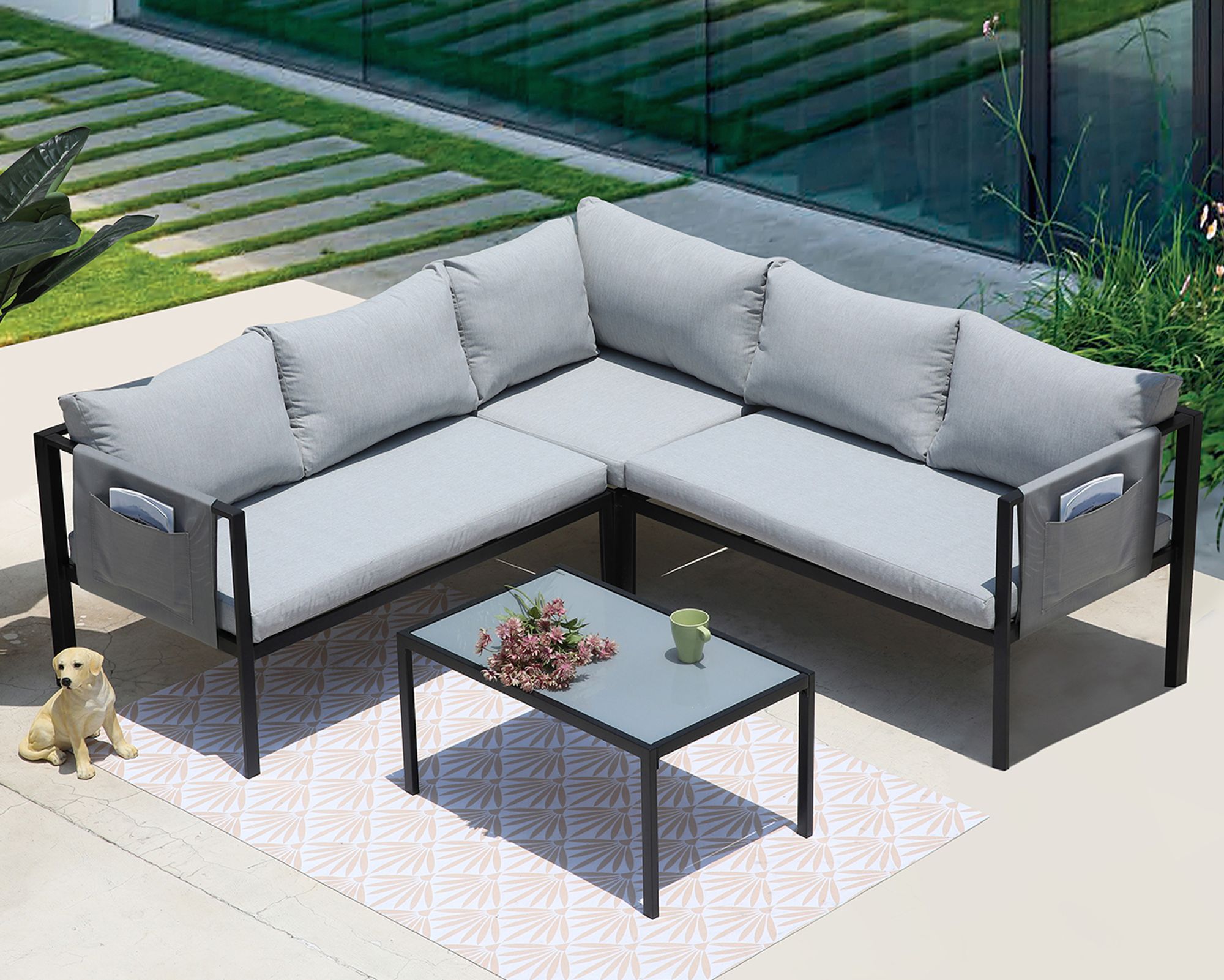 Möbilia »Janine« Gartenlounge 2-teilig