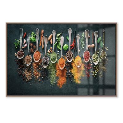 La Casa »Spice spoons« Glasbild 90x60 cm gerahmt Image