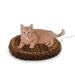 Thermo-Kitty Fashion Splash Mocha Heated Cat Bed, 18" L x 18" W, Small, Brown