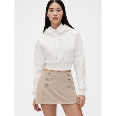 Gap White Vintage Soft Oversized Cropped Hoodie