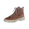 Schnürstiefelette PAUL GREEN "Paul Green Stiefelette Glattleder", Damen, Gr. 37, braun (cognac), Glattleder, casual, Schuhe