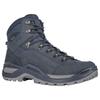 Wanderschuh LOWA "RENEGADE EVO GTX MID", Gr. 46, blau (navy, blau), Leder, sportlich, Schuhe, wasserdicht und mit Vibram-Sohle