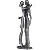 Dekofigur CASABLANCA BY GILDE "Skulptur Paar Couple silberfarben H. 18 cm", silber (silberfarben), B:6cm H:18cm T:5cm, Eisen, Dekofiguren
