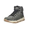 Schnürstiefelette TOM TAILOR "Tom Tailor Stiefelette Lederimitat/Textil", Herren, Gr. 45, grau (coal), Lederimitat, Textil, casual, Schuhe