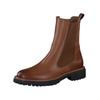 Stiefelette PAUL GREEN "Paul Green Stiefelette Leder/Textil", Damen, Gr. 41, braun (cognac), Leder, Textil, casual, Schuhe