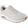 Sneaker SKECHERS "Harry Kane - Off Pitch Collection: Uno - Harry Kane Air", Herren, Gr. 43, grau (taupe), Lederimitat, Textil, casual, Schuhe, Schnürschuh signiert vom weltbekannten Fußballstar Harry Kane