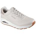 Sneaker SKECHERS "Harry Kane - Off Pitch Collection: Uno - Harry Kane Air", Herren, Gr. 40, grau (taupe), Lederimitat, Textil, casual, Schuhe, Schnürschuh signiert vom weltbekannten Fußballstar Harry Kane