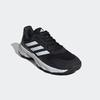 Tennisschuh ADIDAS PERFORMANCE, Gr. 47, schwarz-weiß (core schwarz, cloud weiß, grau four), Textil, Synthetik, sportlich, Schuhe, für Sandplatz und Clay