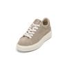 Sneaker MARC O'POLO "aus softem Veloursleder", Damen, Gr. 42, grau (taupe), Obermaterial: 100% Leder (Rind), unifarben, Schuhe